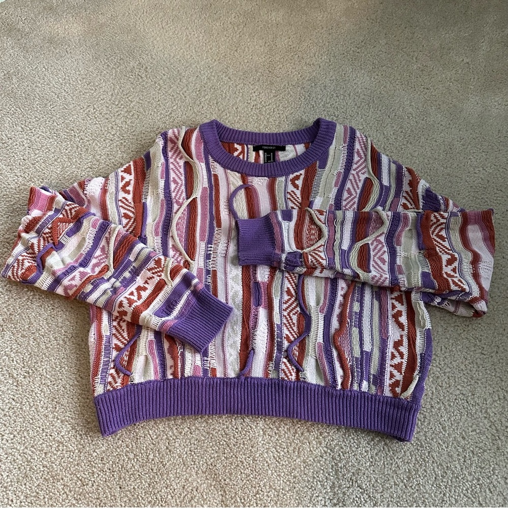 F21 FUNKY SWEATER
